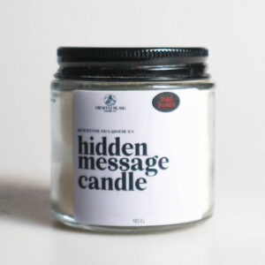 Hidden Message Scented Candle by Crescent Island Co